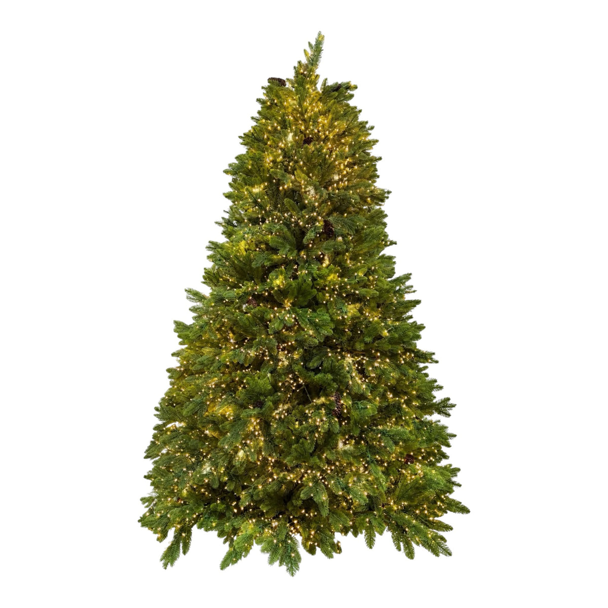 Green Lux con 6500 LED e Pigne Decorative 210 cm - Flora