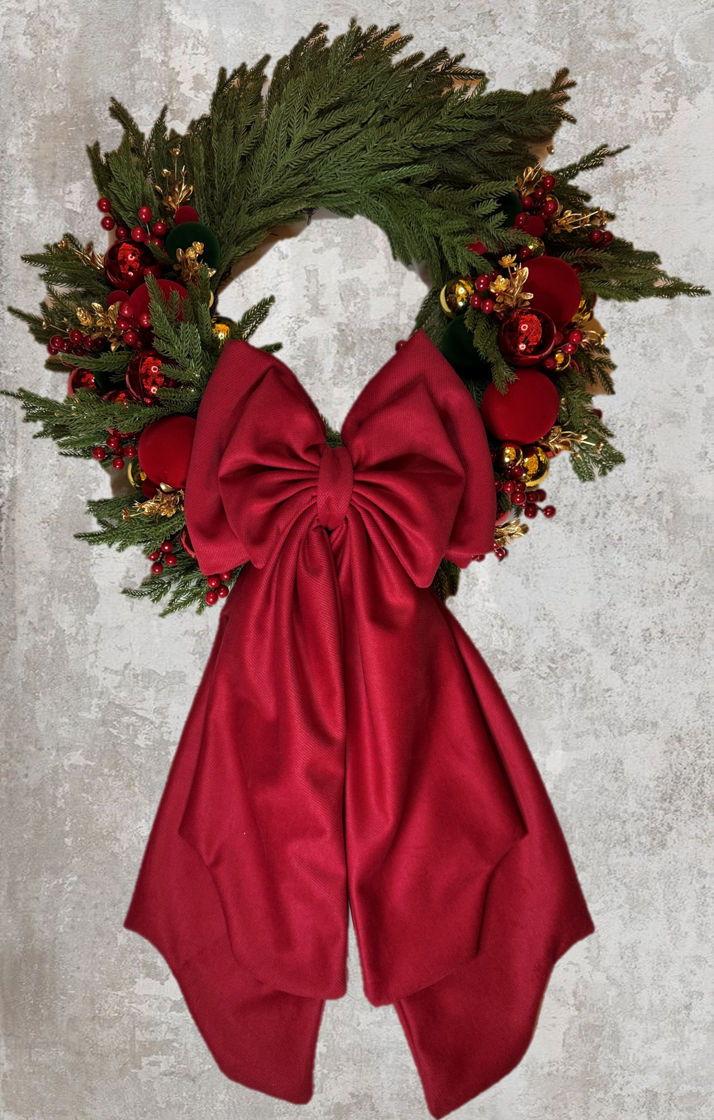 Ghirlanda Sogni di Natale 65  cm - Madame Fioccò
