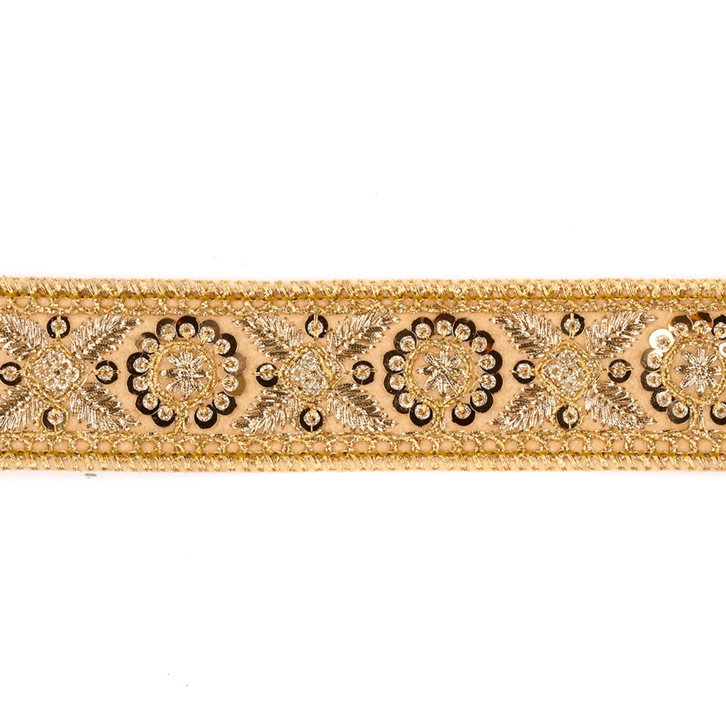 Nastro Oro con Paillettes Tono 5 mt.