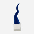 Scultura Corno  in Resina con Base in Vetro 11 cm - Chiaraela