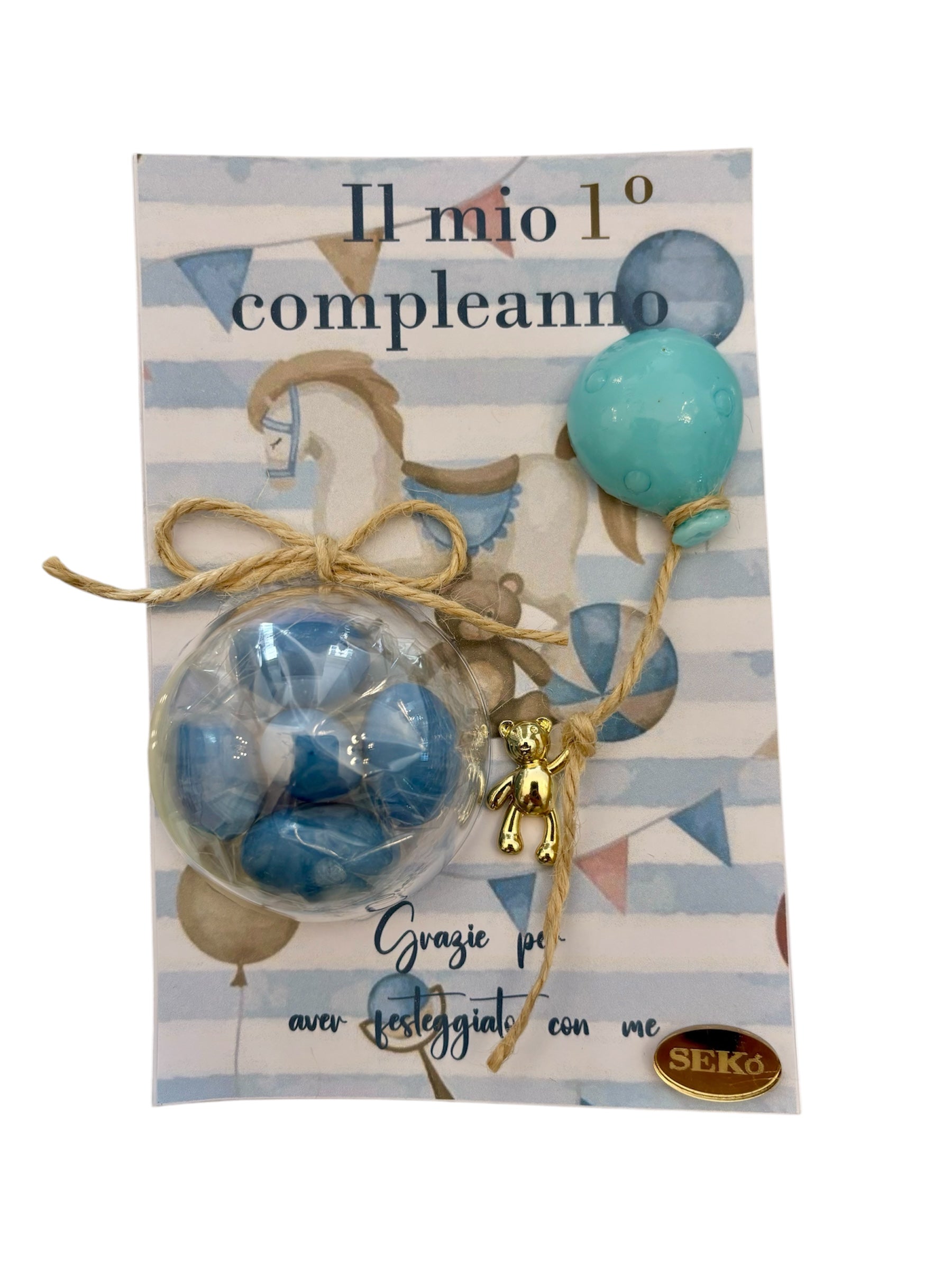 Saponetta a Forma di Palloncino con Cartoncino Personalizzato