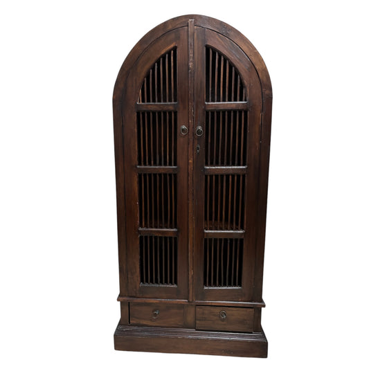 Mobile in Legno Massello Sheesham con Ante Traforate