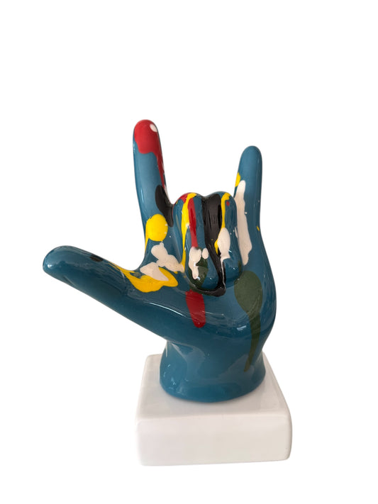 Scultura in Ceramica "Ti Amo Rock" –  Amagè