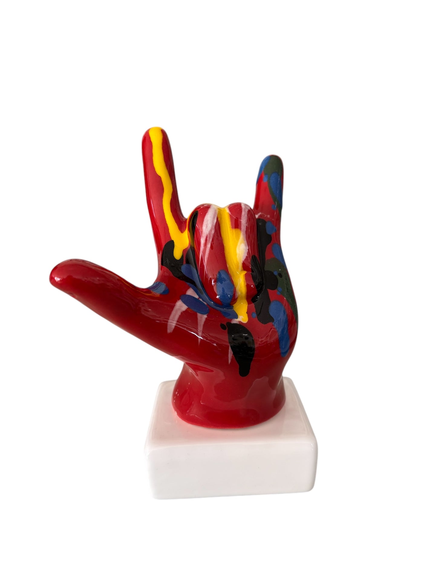Scultura in Ceramica "Ti Amo Rock" –  Amagè