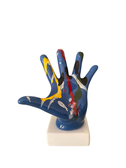 Scultura in Ceramica "Mano Aperta" – Amagè