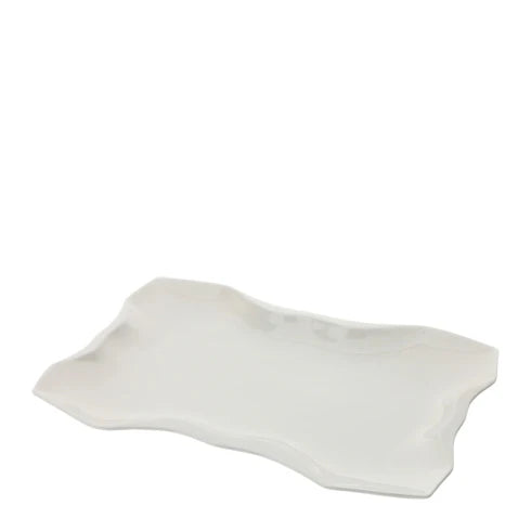 Vassoio in Porcellana Bianca 40x28x3 cm - Hervit