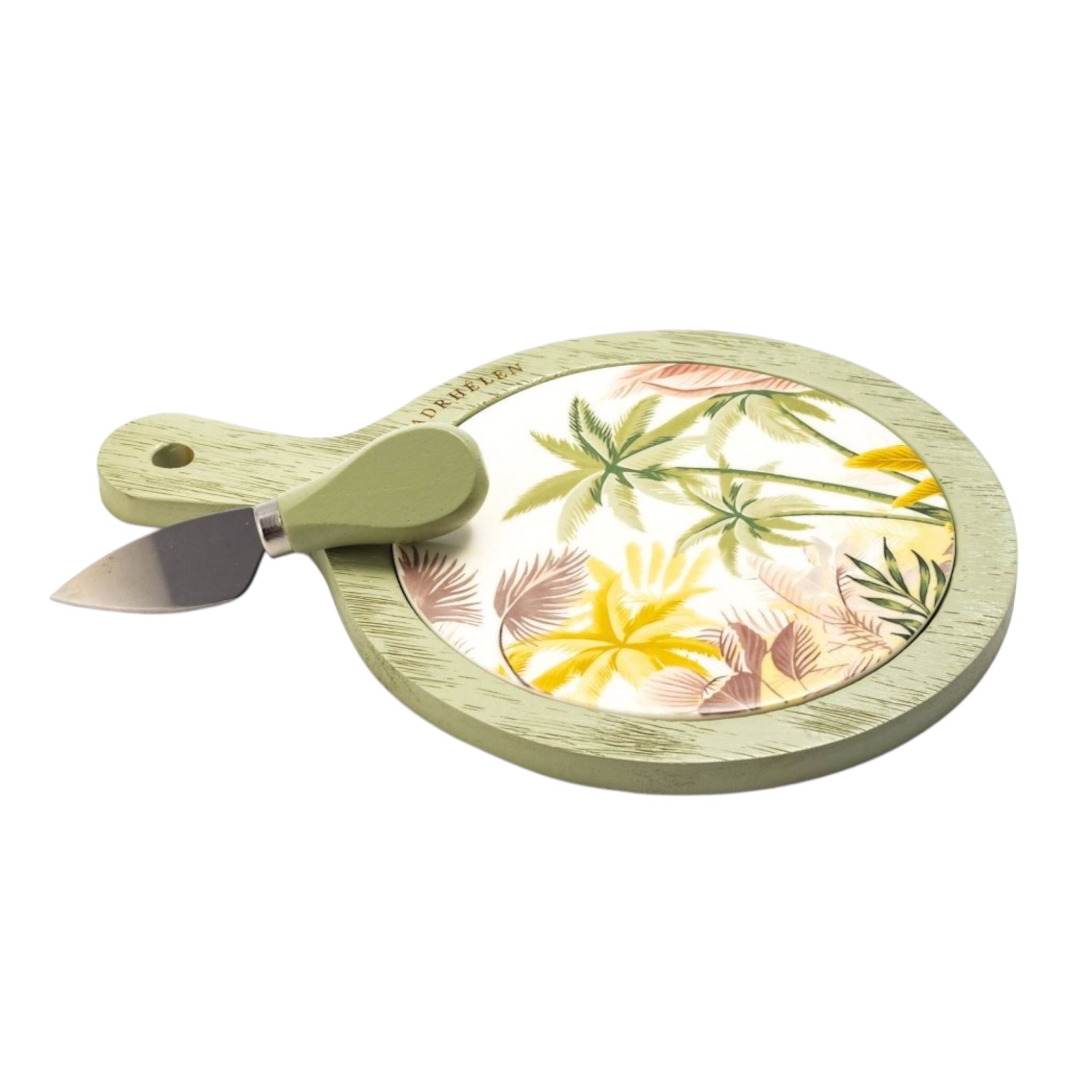 Tagliere Tondo con Coltellino Tropical - Madrhelen
