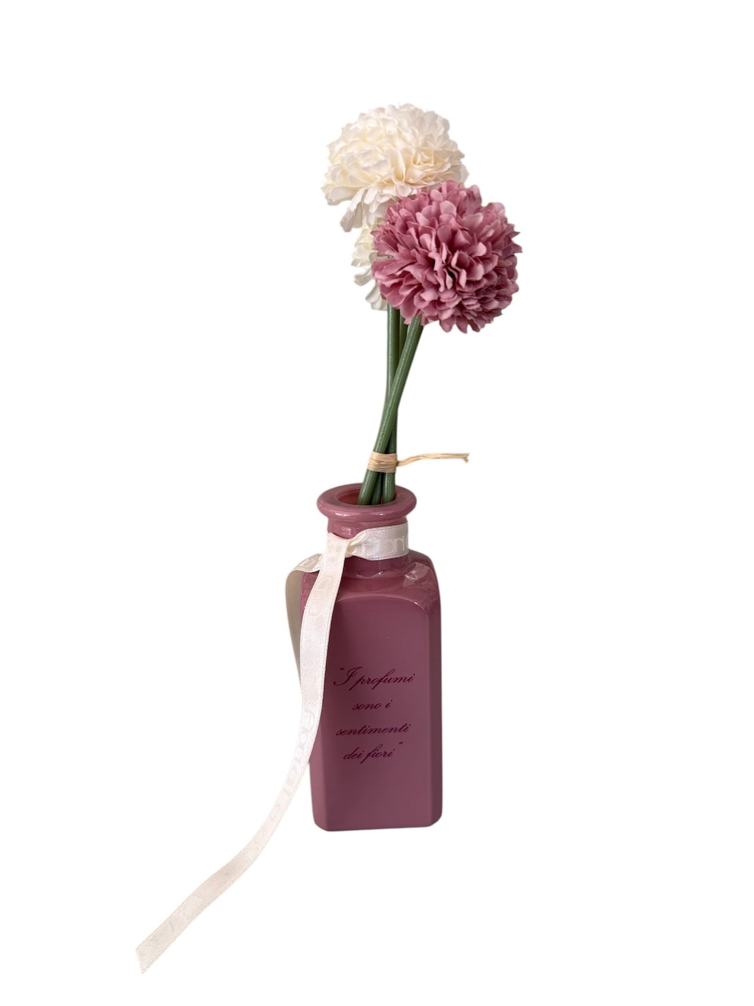 Set Profumatore con Vasetto Decorato, Fiori e Boccetta di Profumo – Fiori di Lena