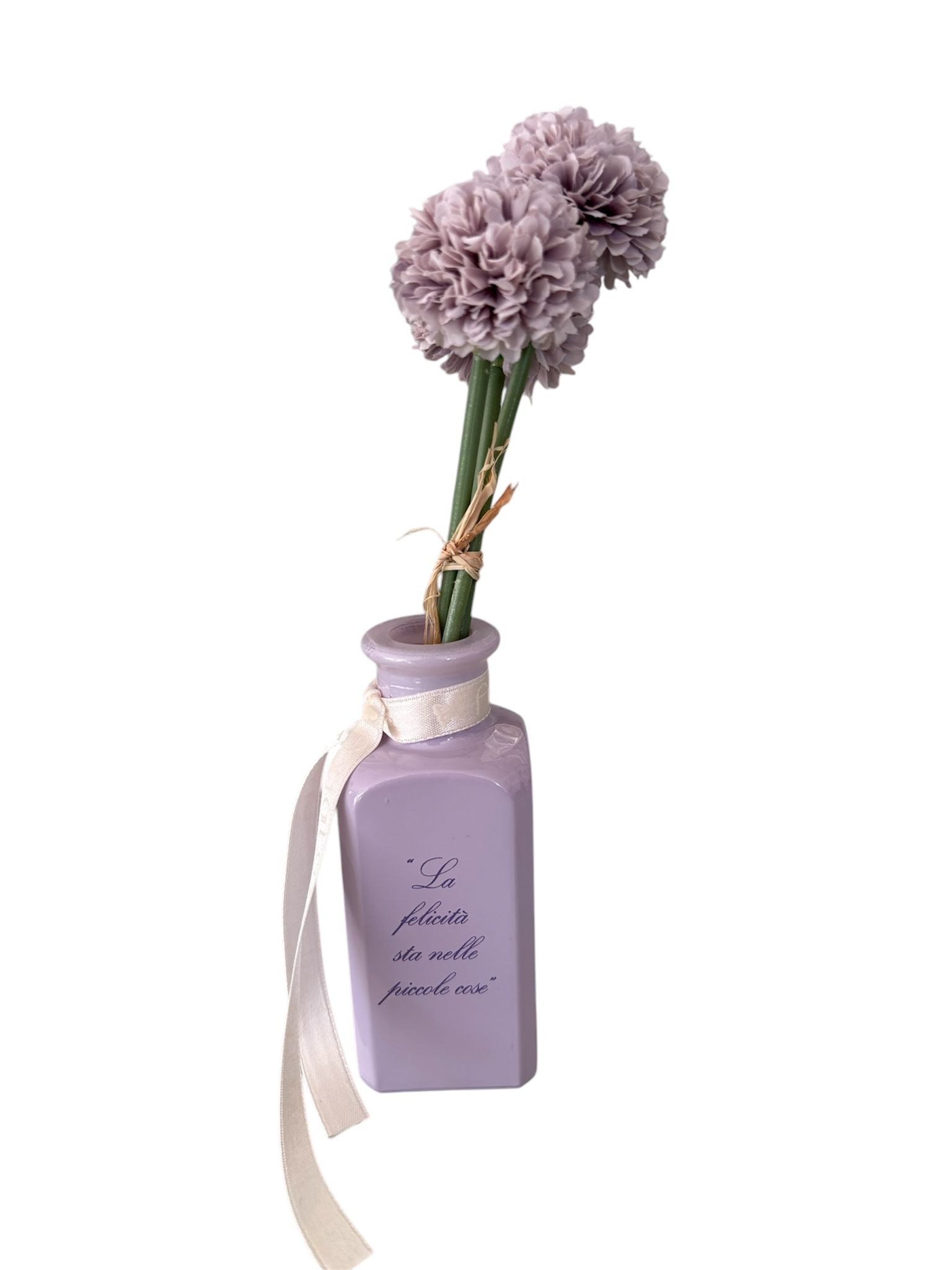 Set Profumatore con Vasetto Decorato, Fiori e Boccetta di Profumo – Fiori di Lena