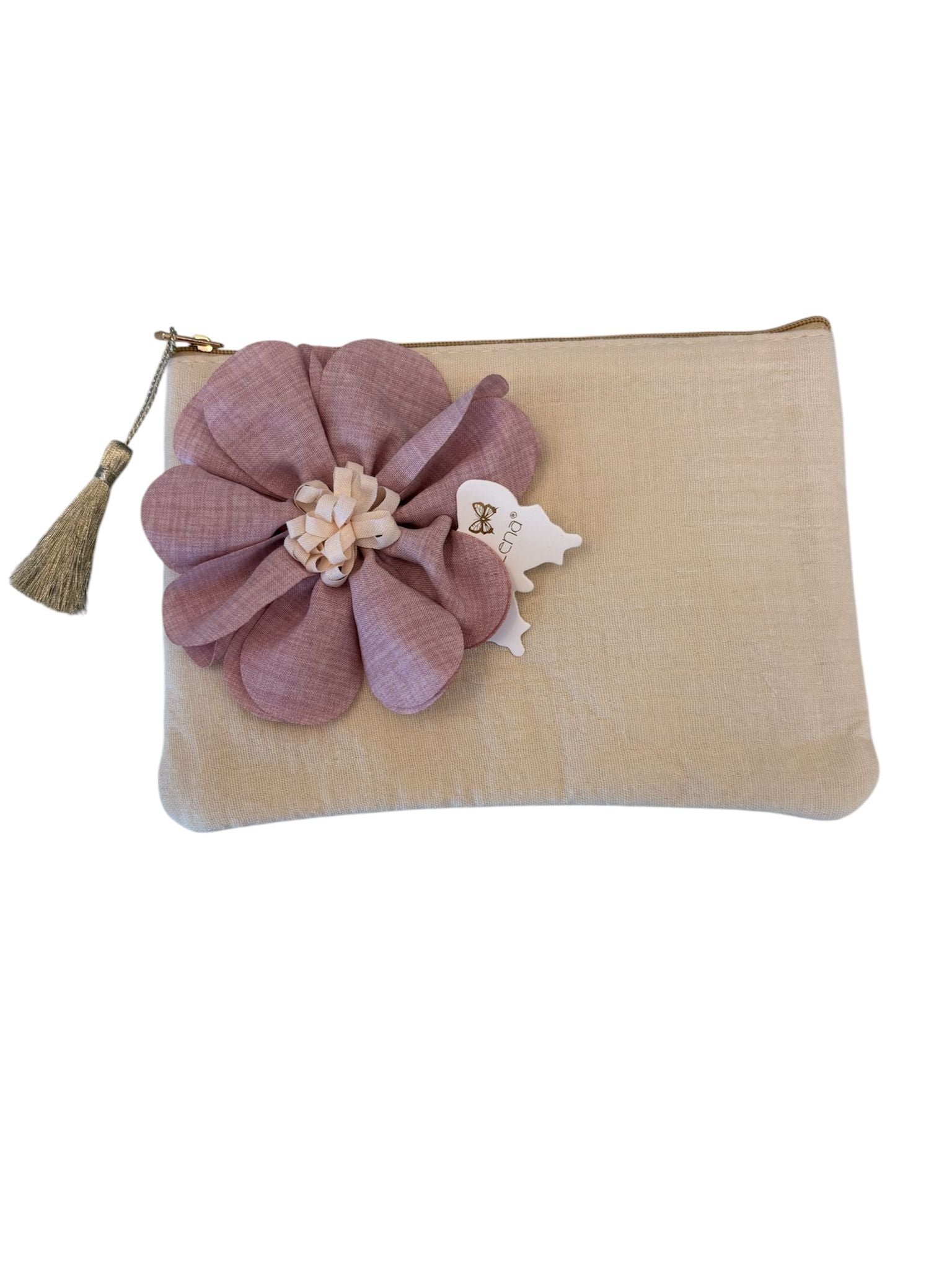 Pochette in Mussola di Cotone con Fiore  – Fiori di Lena
