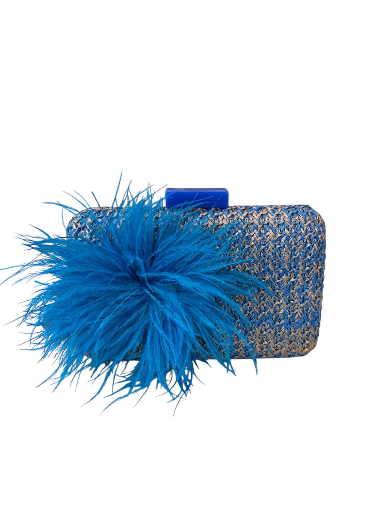 Clutch Rigida con Catena e Piuma – Fiori di Lena