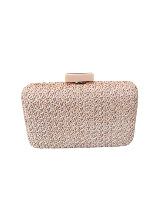 Clutch Rigida con Catena Dorata – Fiori di Lena