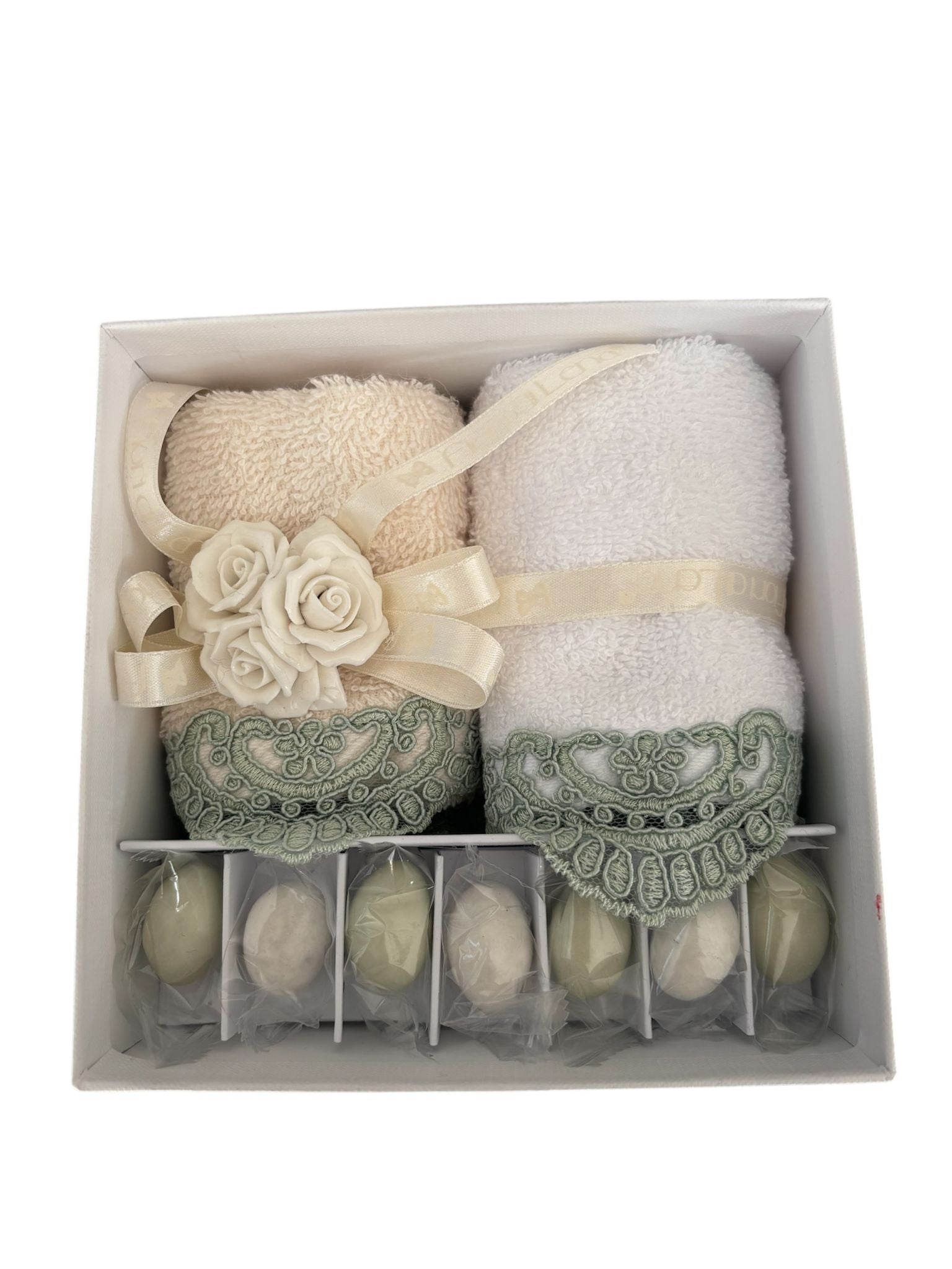 Set Lavette con Pizzo e Fiori in Capodimonte – Fiori di Lena