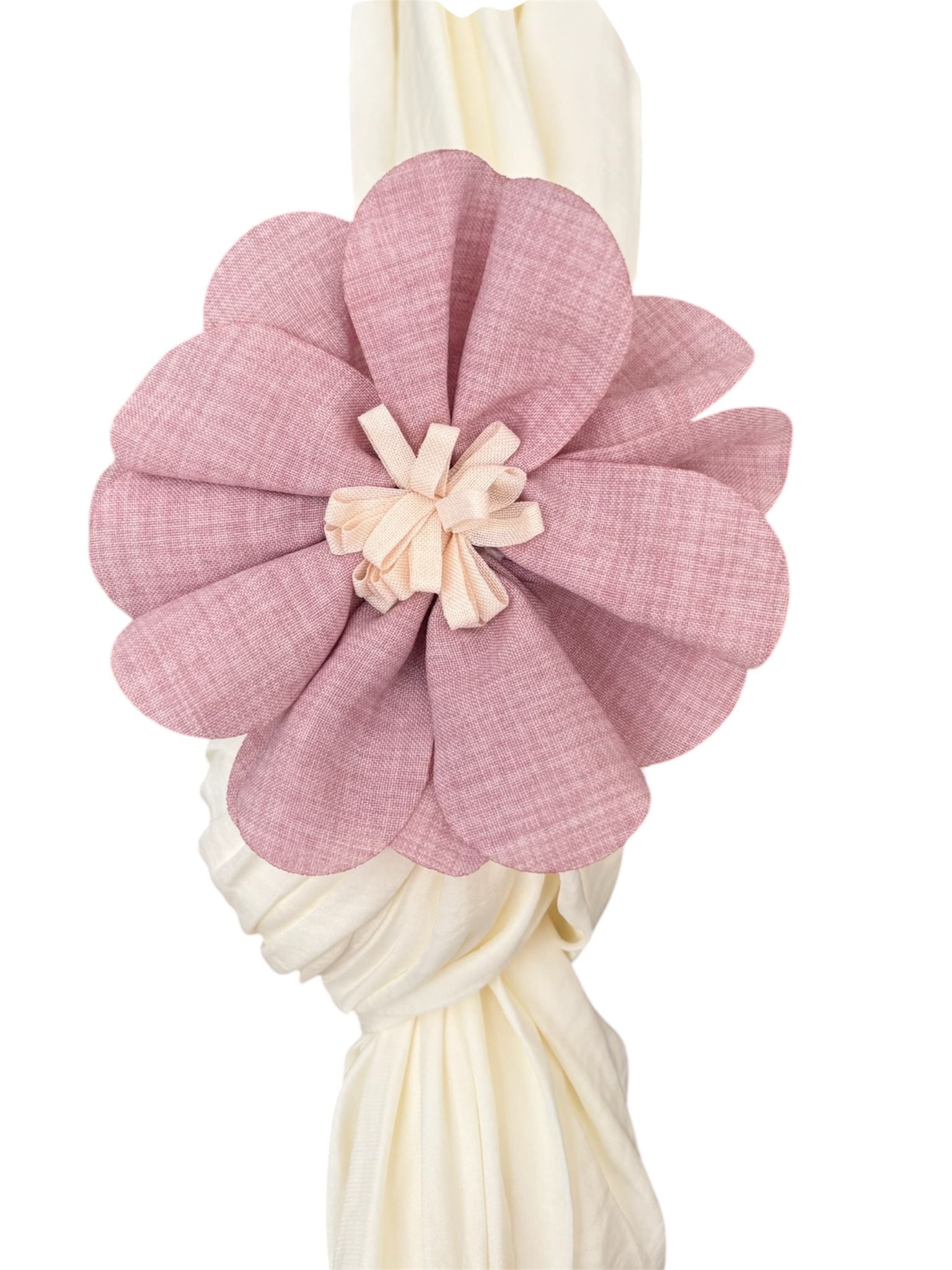 Maxi Foulard Leggero con Spilla a Fiore – Fiori di Lena