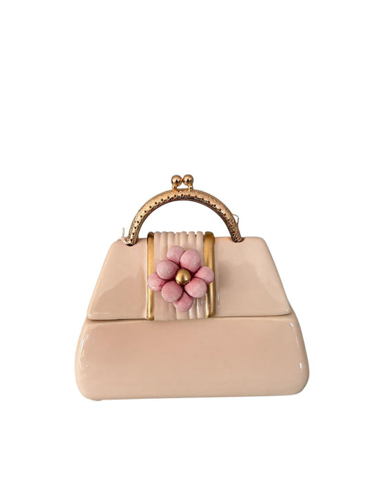 Borsetta Porta Gioie in Ceramica con Manico Oro – Dea Capodimonte