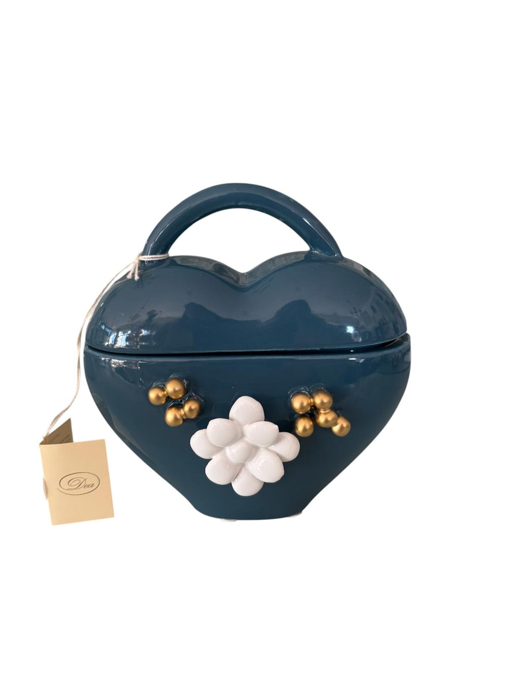 Borsetta Porta Gioie a Cuore in Ceramica  – Dea Capodimonte