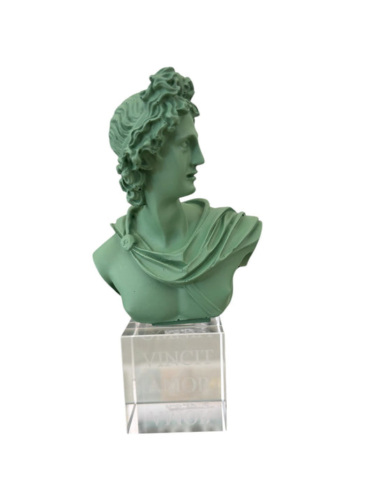 Statuetta di Apollo in Resina con Base in Vetro 8x15 h cm – Chiaraela