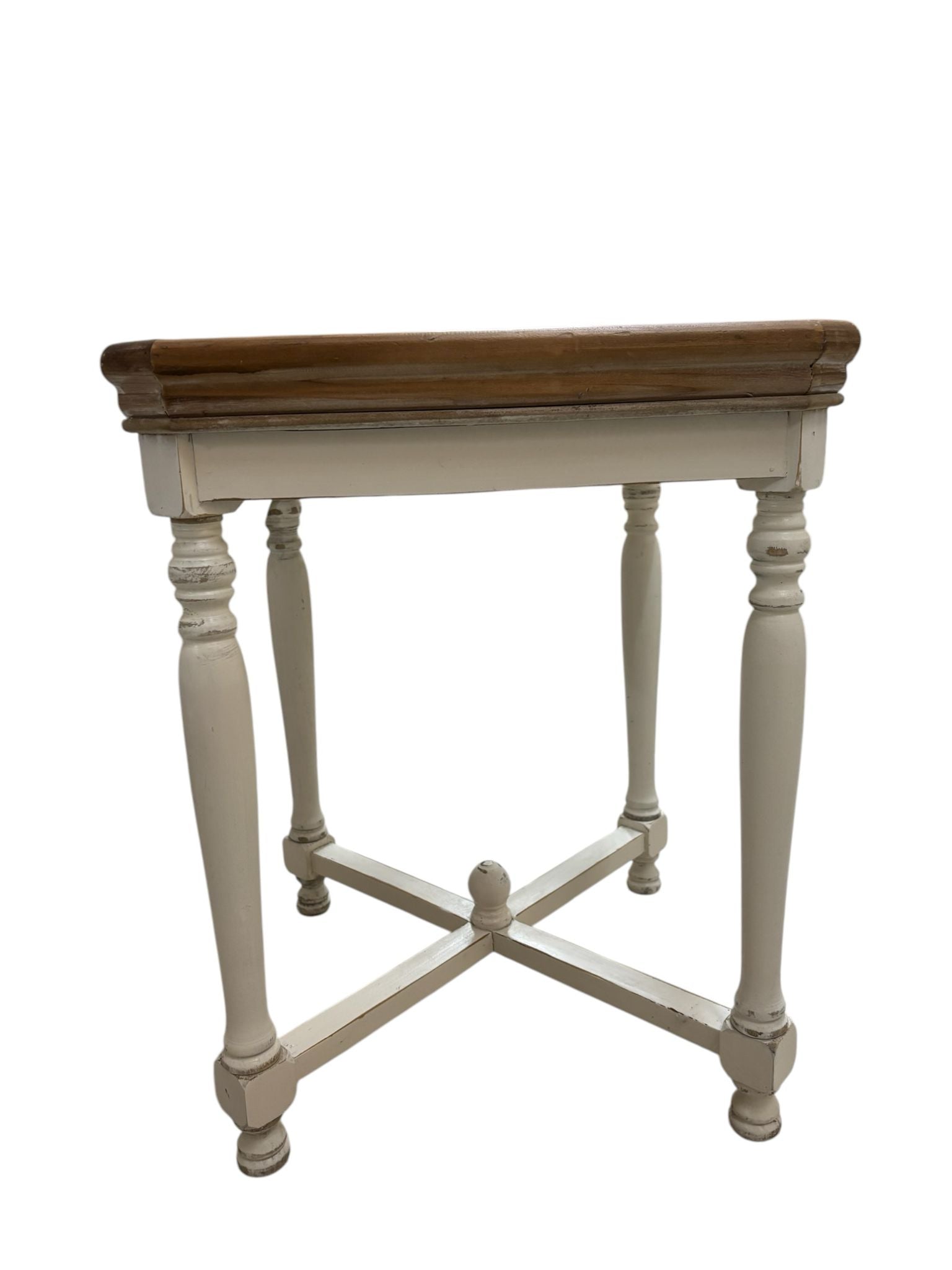 Tavolino in Stile Provenzale con Base Marrone Chiaro – In Art