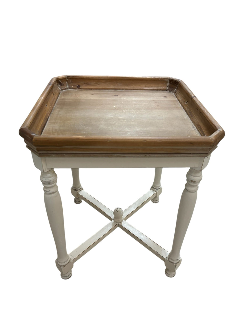 Tavolino in Stile Provenzale con Base Marrone Chiaro – In Art