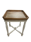 Tavolino in Stile Provenzale con Base Marrone Chiaro – In Art