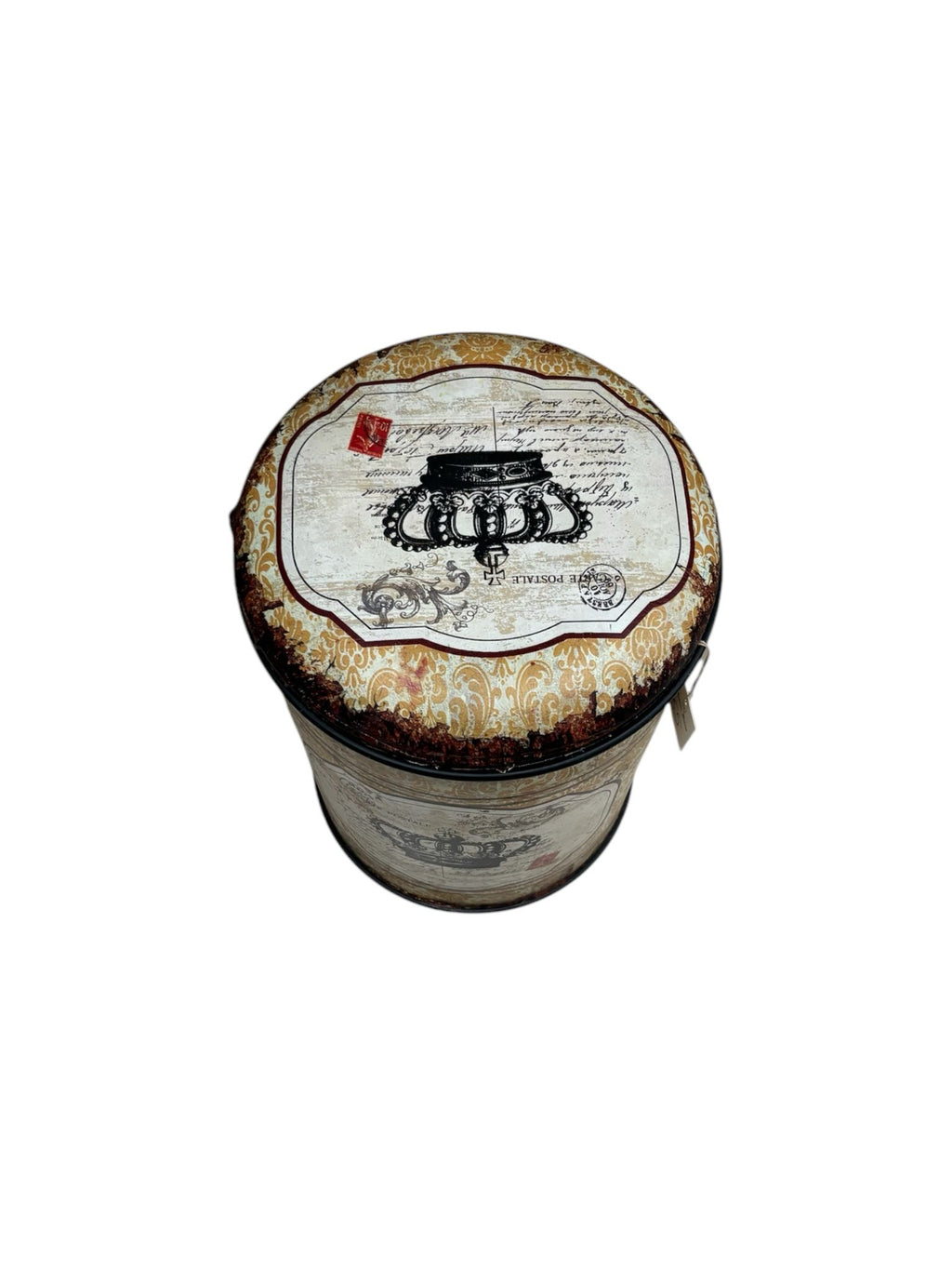 Cesta in Ferro con Coperchio – Stile Industriale