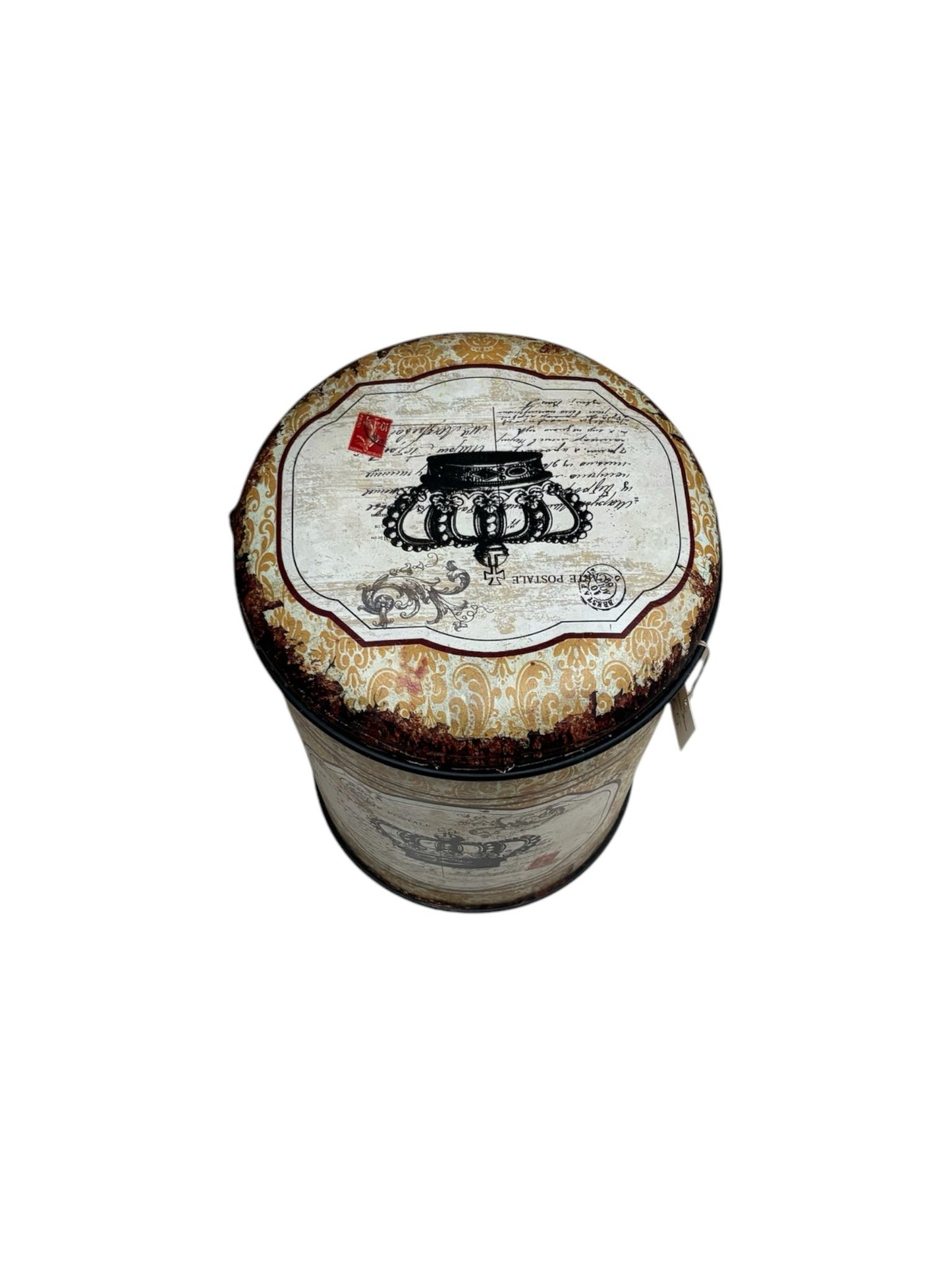 Cesta in Ferro con Coperchio – Stile Industriale