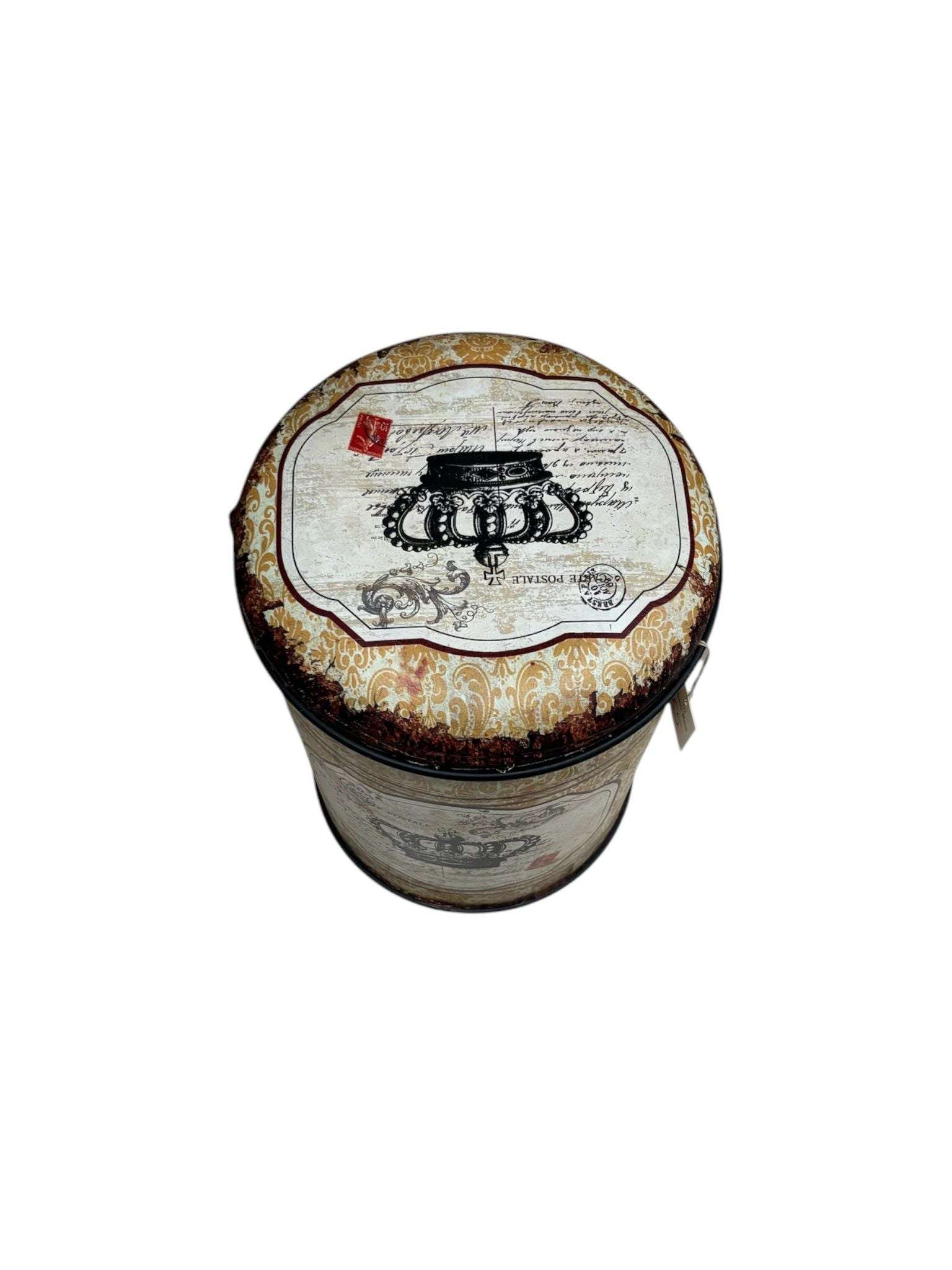 Cesta in Ferro con Coperchio – Stile Industriale