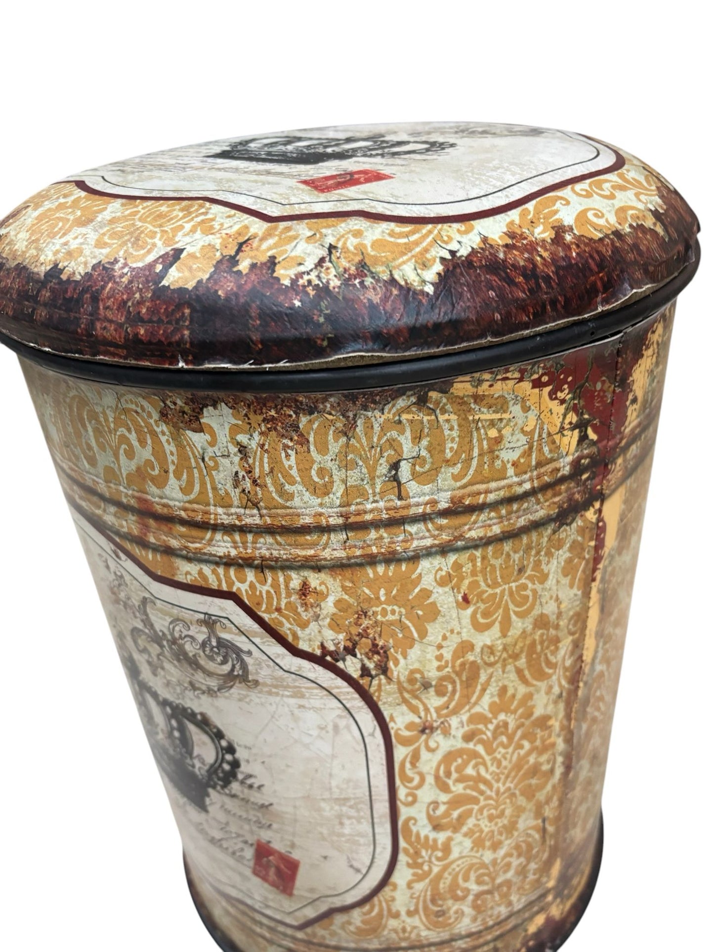 Cesta in Ferro con Coperchio – Stile Industriale