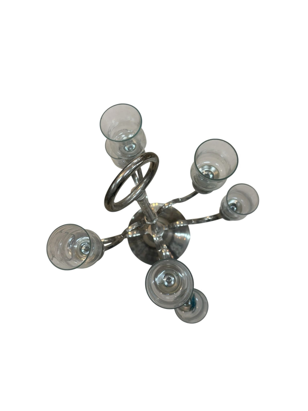 Candelabro Imponente a 8 Braccia in Acciaio Indiano  - In Art