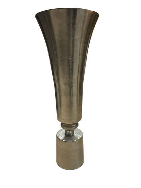 Vaso in Acciaio Indiano Argento – In Art