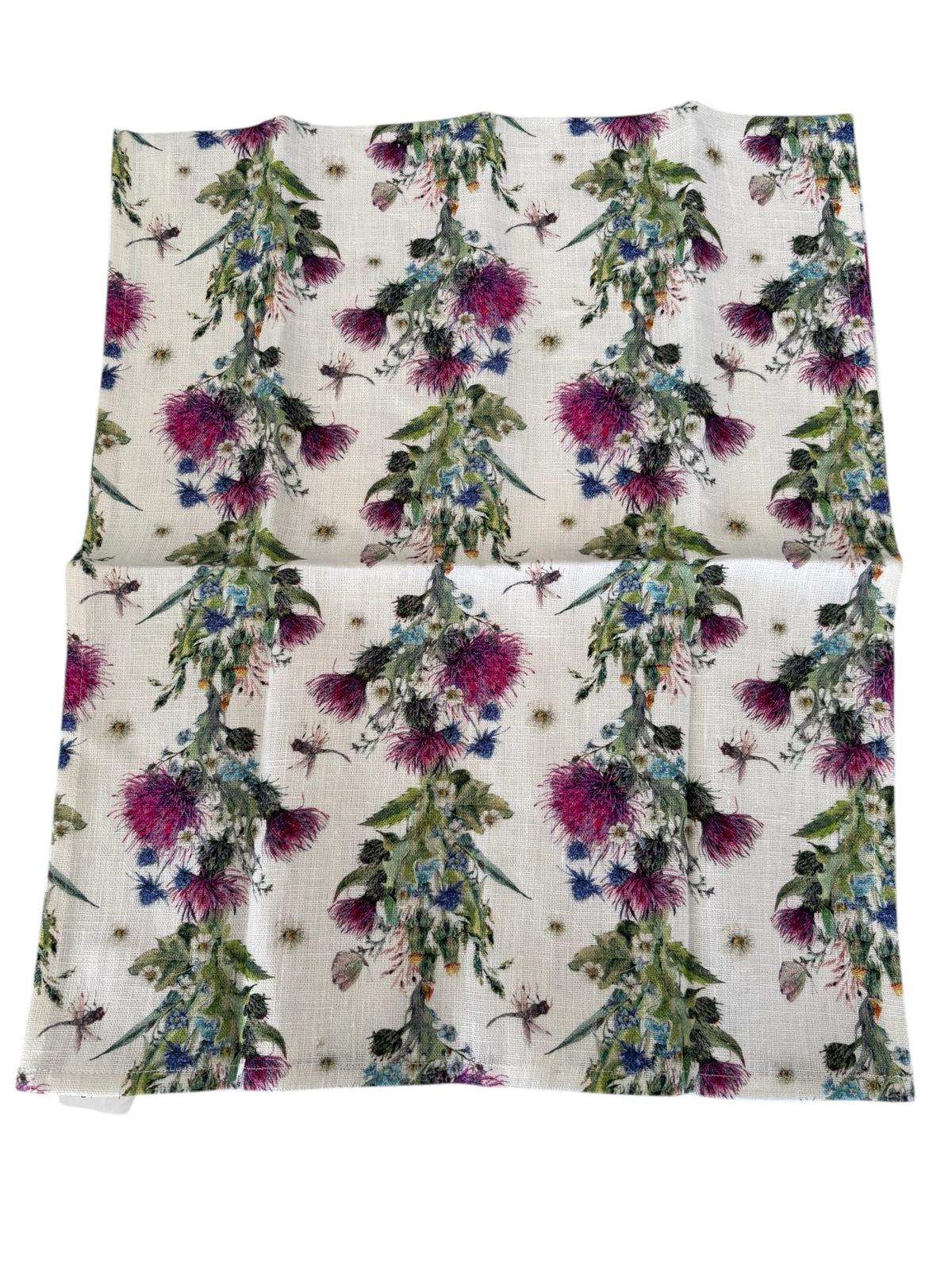 Runner in Lino con Fiorellini Colorati 100x40 cm – Made in Italy