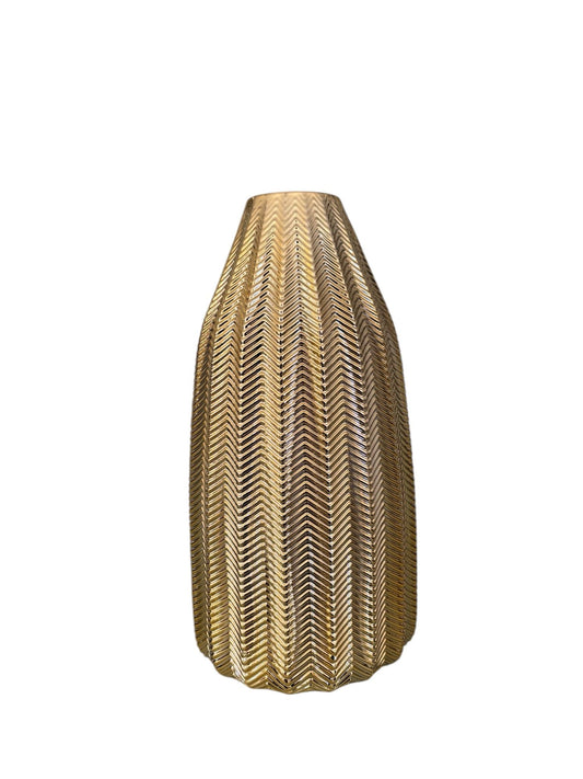 Vaso Elegante in Ceramica Oro 30 cm – Bongelli Preziosi