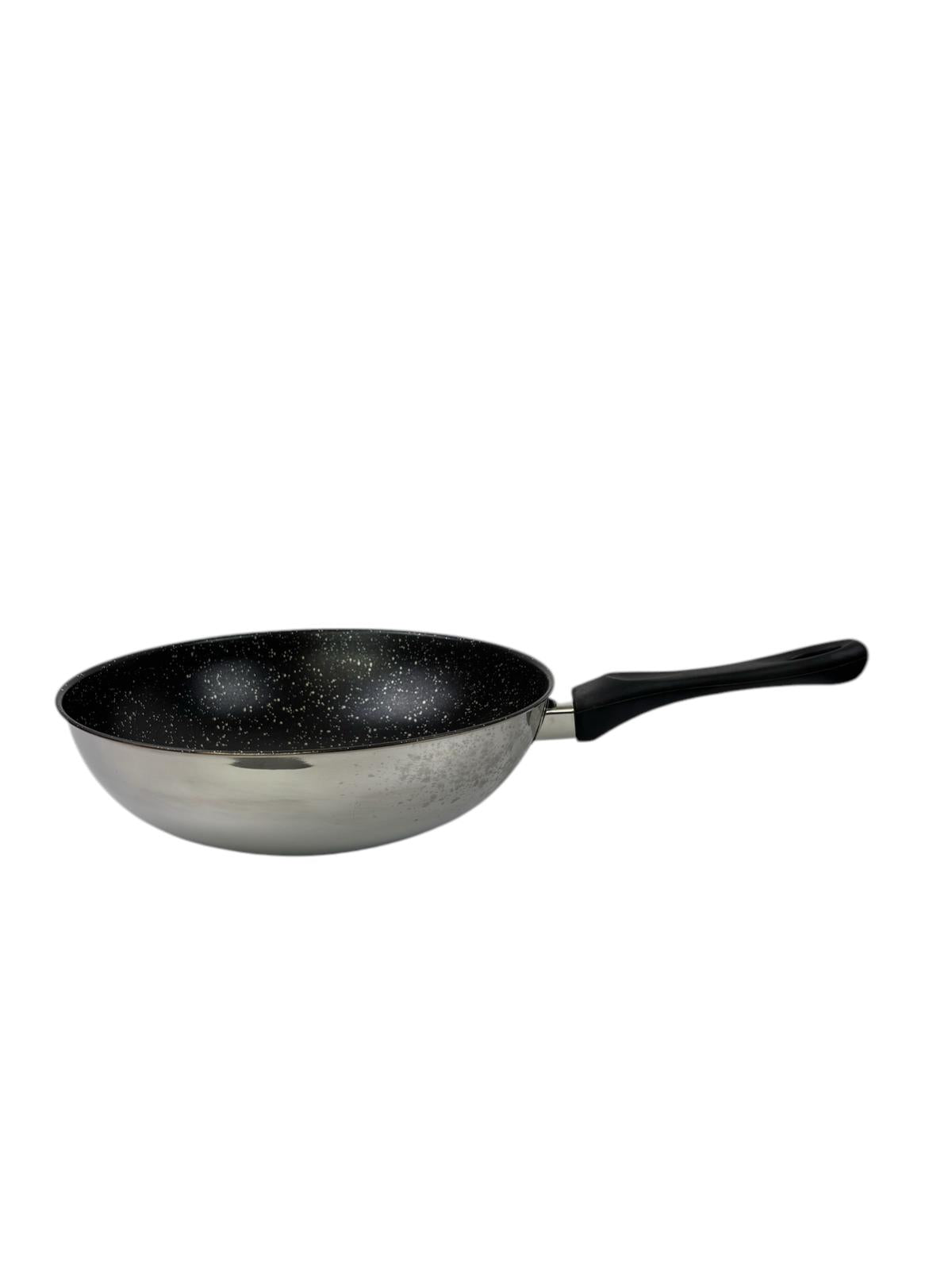 Wok Antiaderente in Acciaio Inox 18/10 "Eterna" Ø 28 cm - Mepra