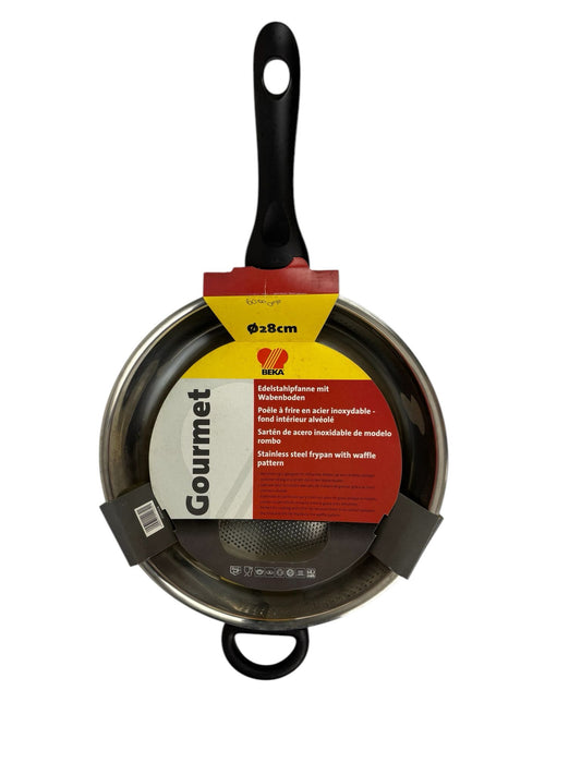 Padella in Acciaio Inox 18/10 con Fondo Waffle Ø 28 cm - Beka