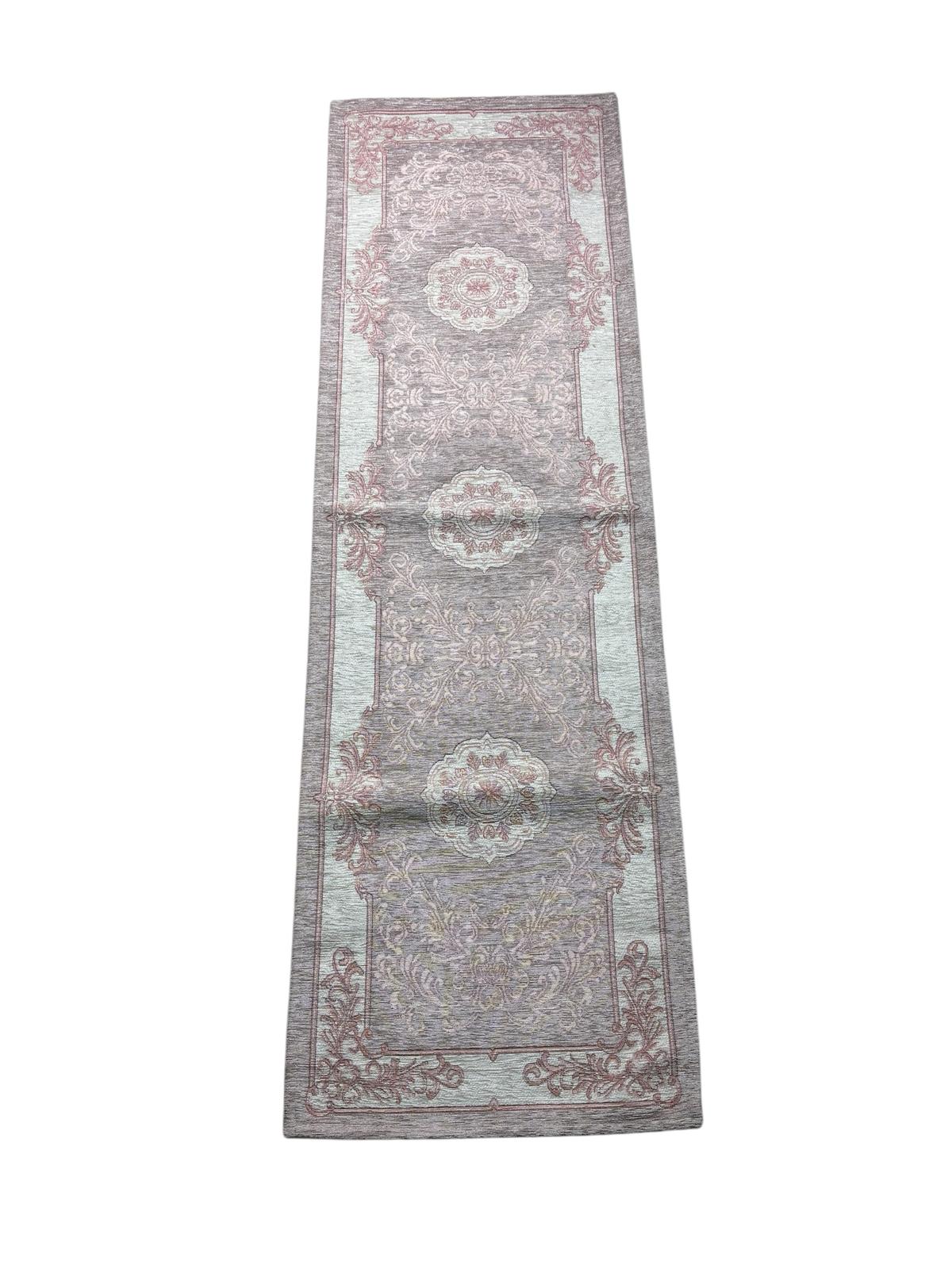 Tappeto Antiscivolo in Cotone con Inserti in Velluto 56x180 cm - Coccole di Casa