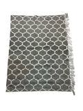 Tappeto in Cotone Grigio con  Frange 128x192 cm -Blanc Mariclo