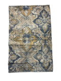 Tappeto Moderno con Dettagli Etnici nei Toni Ocra e Grigio 70x110 cm - In Art