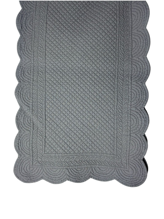 Runner in Tessuto Trapuntato Grigio 45x140 cm - Blanc Mariclo