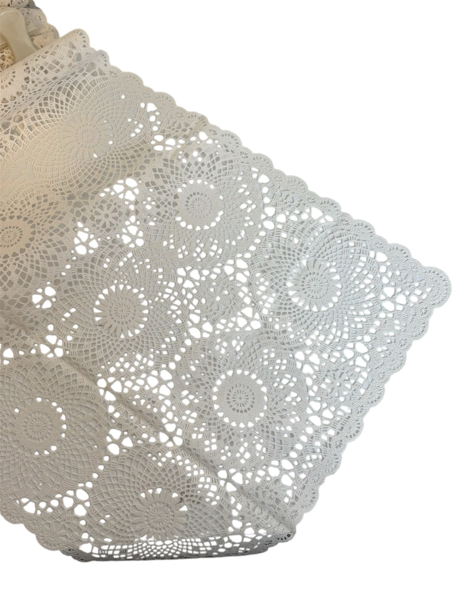 Runner Plastificato con Decorazioni Traforate 40x156 cm - Coccole di Casa