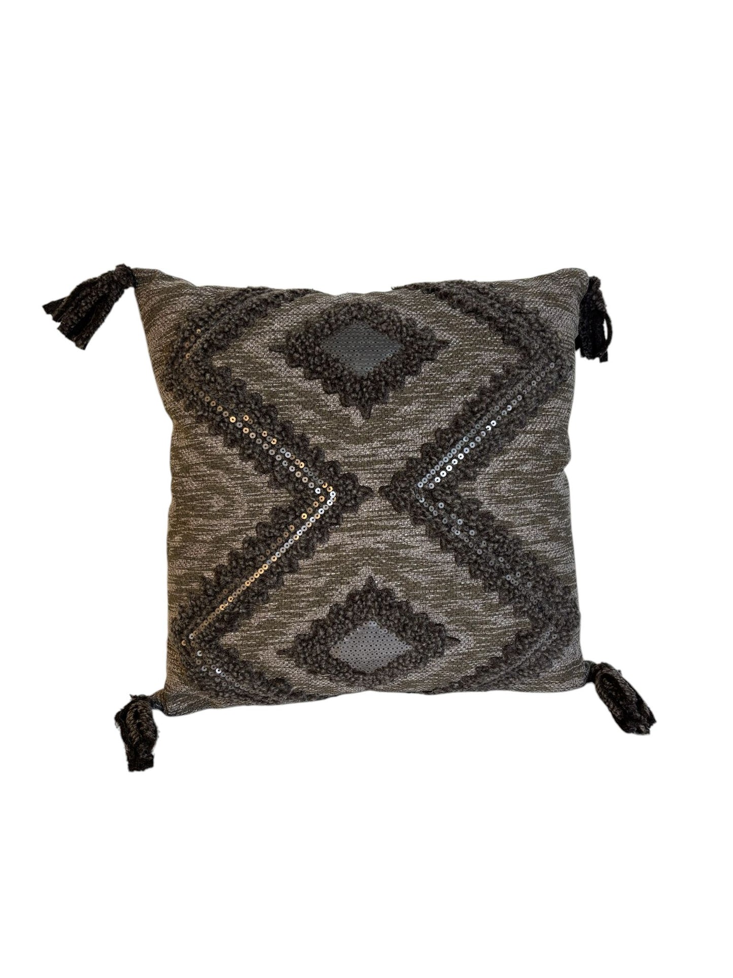 Cuscino con Nappe e Paillettes 40x40 cm - In Art