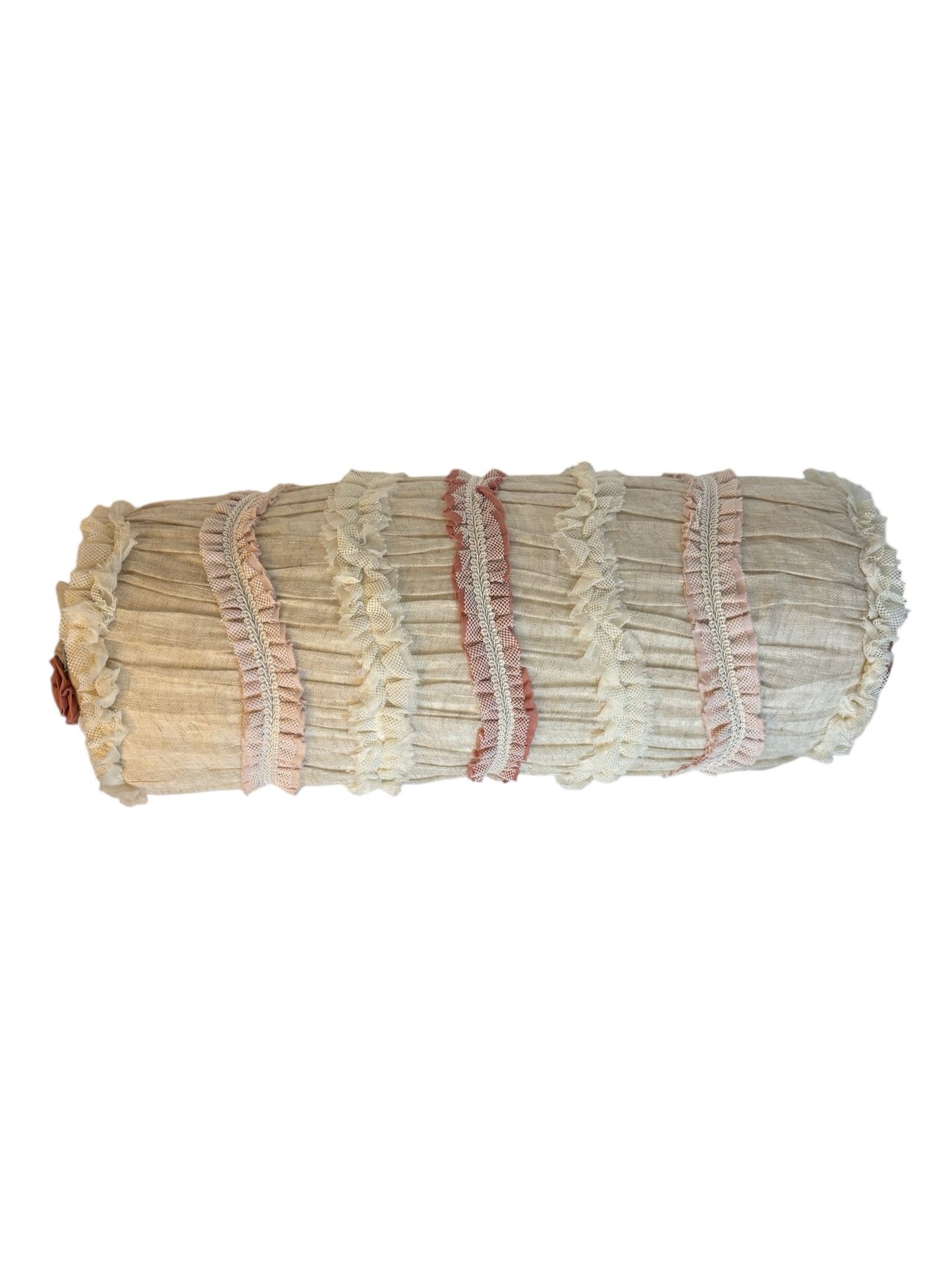 Cuscino Rettangolare con Rouches  50x18 cm - Blanc Mariclo