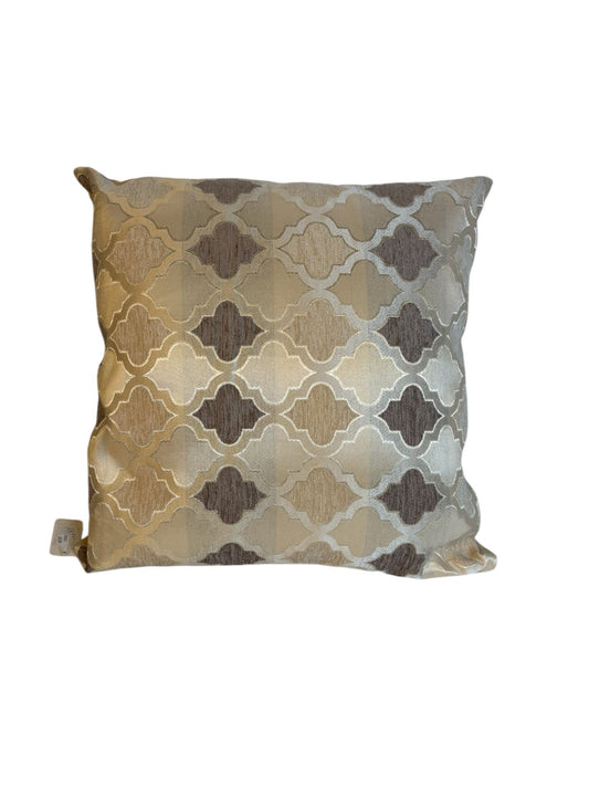 Cuscino Elegante Beige con Decori Geometrici 40x40 -Clayre & Eef