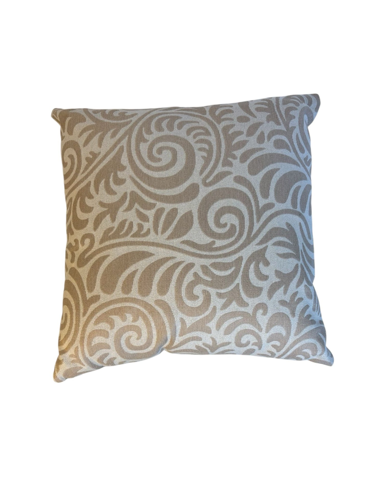 Cuscino Elegante in Cotone Beige con Decori Classici 40x40 cm - In Art
