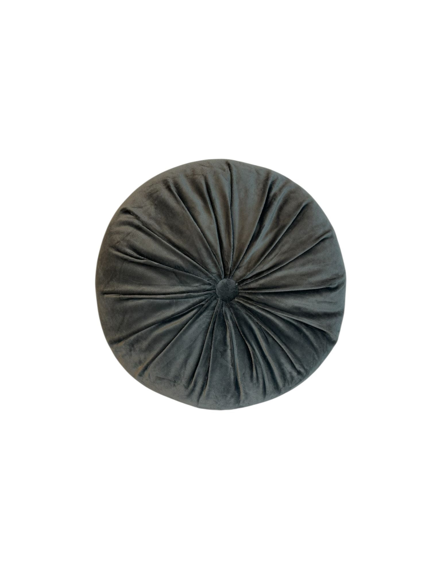 Cuscino Tondo in Velluto Antracite 38x38 cm  – Clayre & Eef