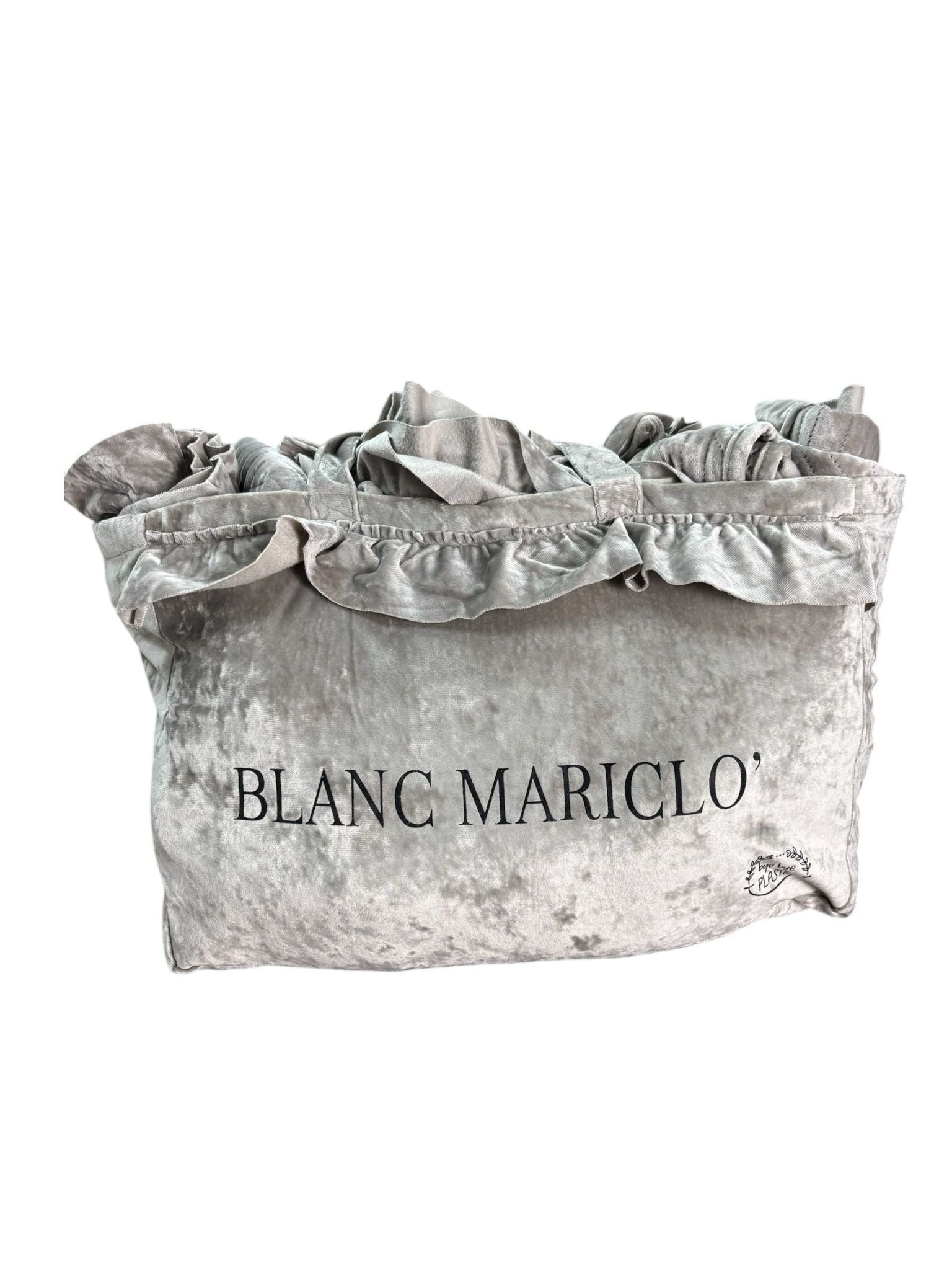Set Trapunta Matrimoniale 260x260 cm  in Velluto Grigio con Guanciali - Blanc MariClo’