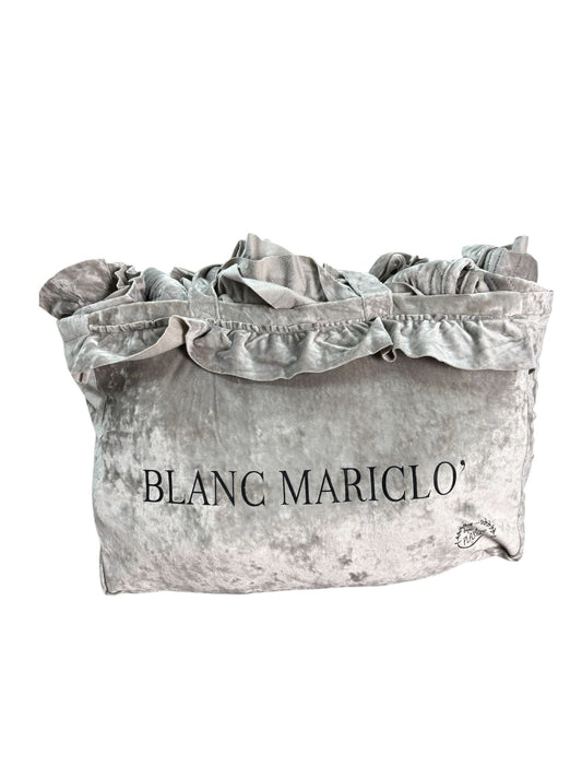 Set Trapunta Matrimoniale 260x260 cm  in Velluto Grigio con Guanciali - Blanc MariClo’