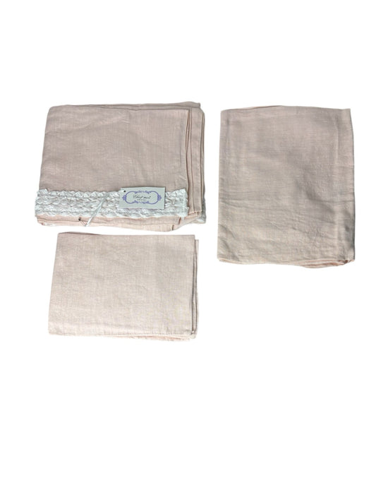 Set Lenzuola Lettino con Rose Ricamate in Rilievo – Chez Moi