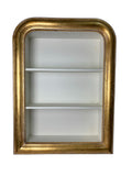 Libreria da Parete in Legno Bianco con Cornice Oro – L’Arte dei Nacchi
