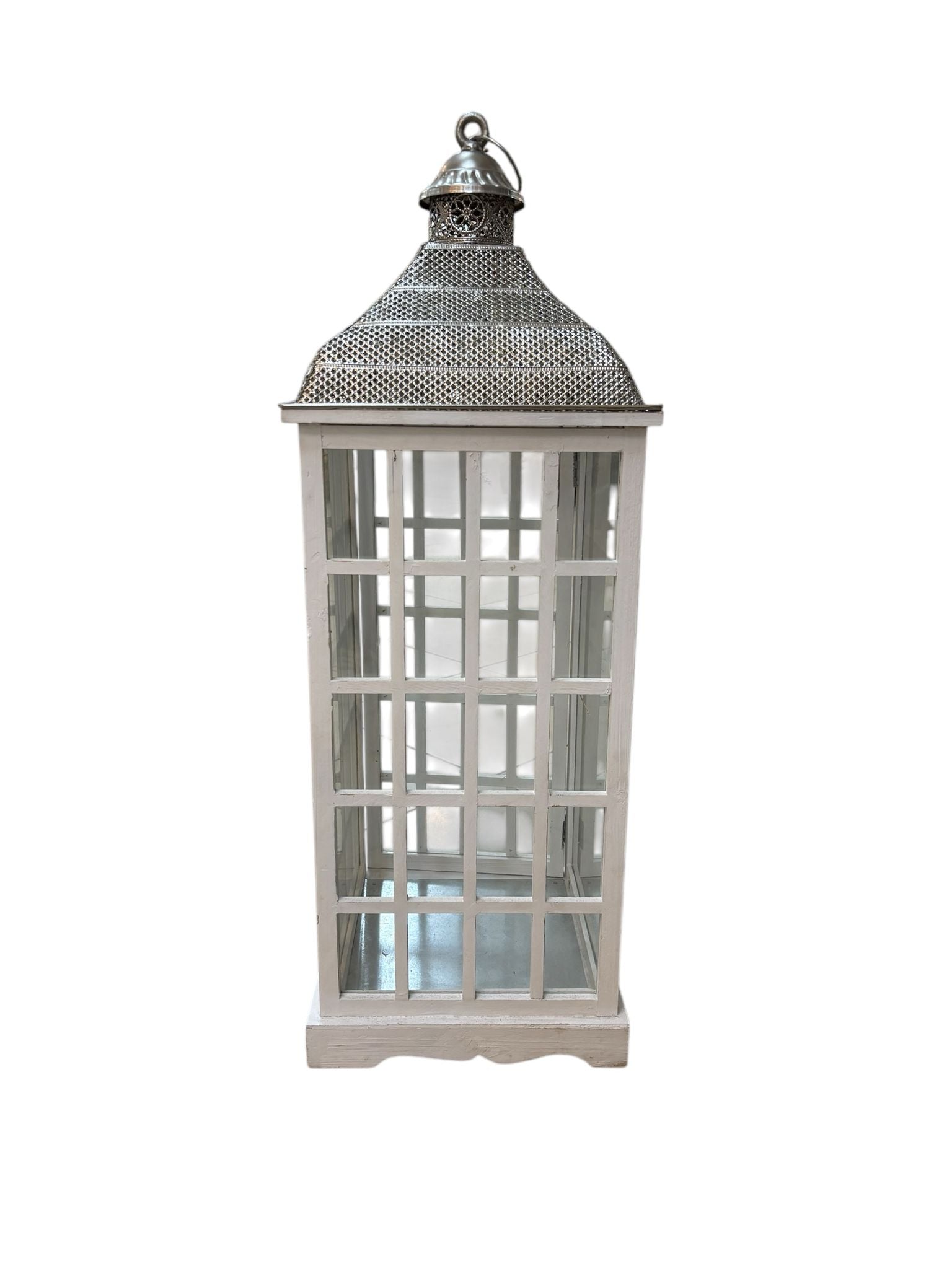 Lanterna Shabby in Legno, Vetro e Metallo  - In Art