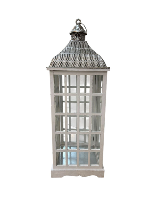 Lanterna Shabby in Legno, Vetro e Metallo  - In Art